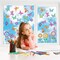 72 PCS Large Size Spring Window Clings Flowers Butterfly Windows Clings Decals Anti Collision Glass Windows Stickers for Baby Shower Decoration Party Supplies